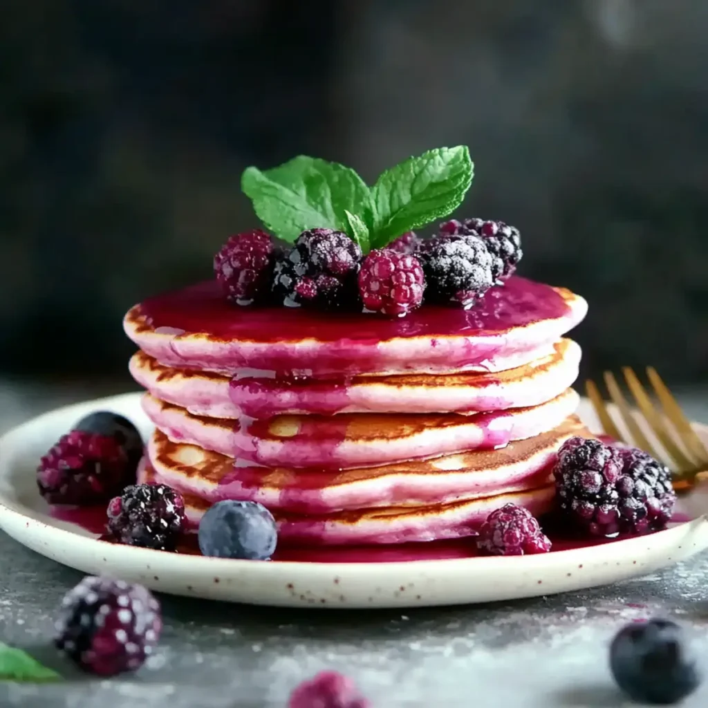 Pink Beet Pancakes