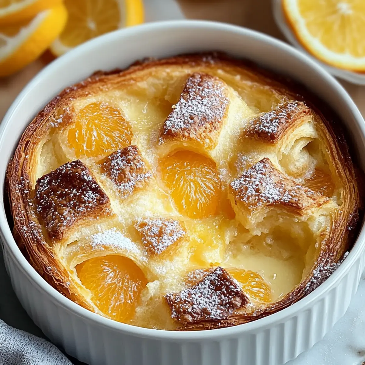 Orange Croissant Breakfast Bake
