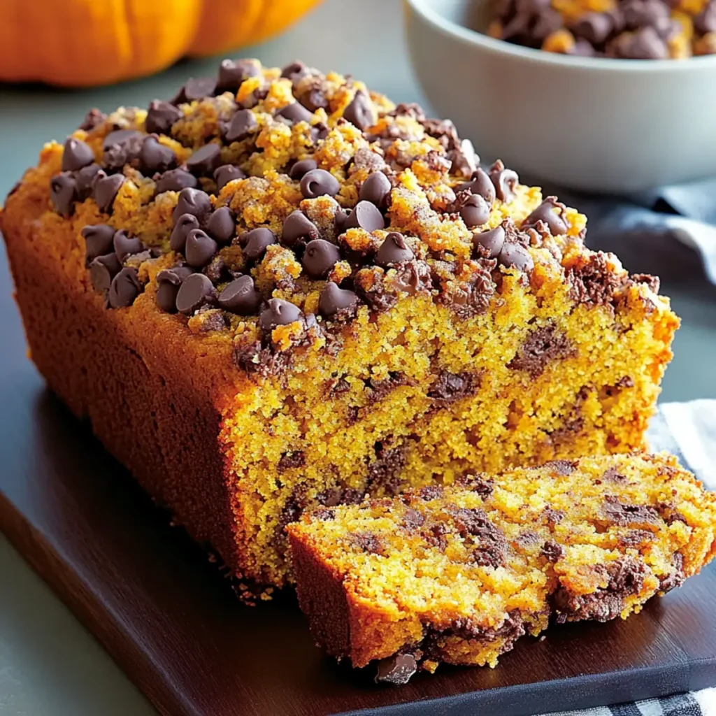 Pumpkin-Chocolate Chip Streusel Loaf