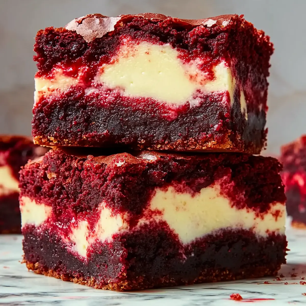Decadent Red Velvet Cheesecake Brownies