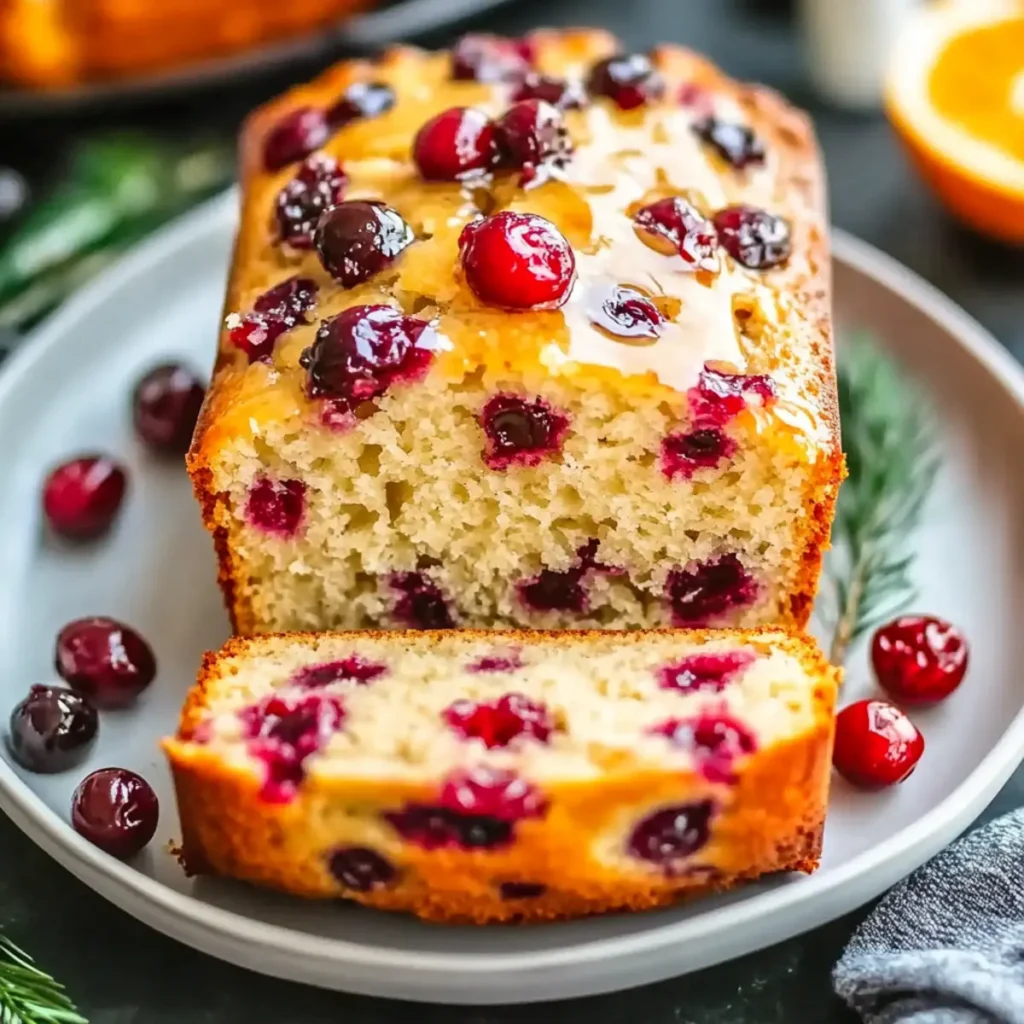 Deliciously Moist Cranberry Orange Bread Recipe with Glaze