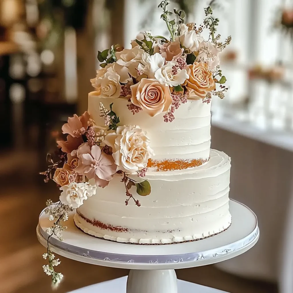 Two Tier Wedding Cake